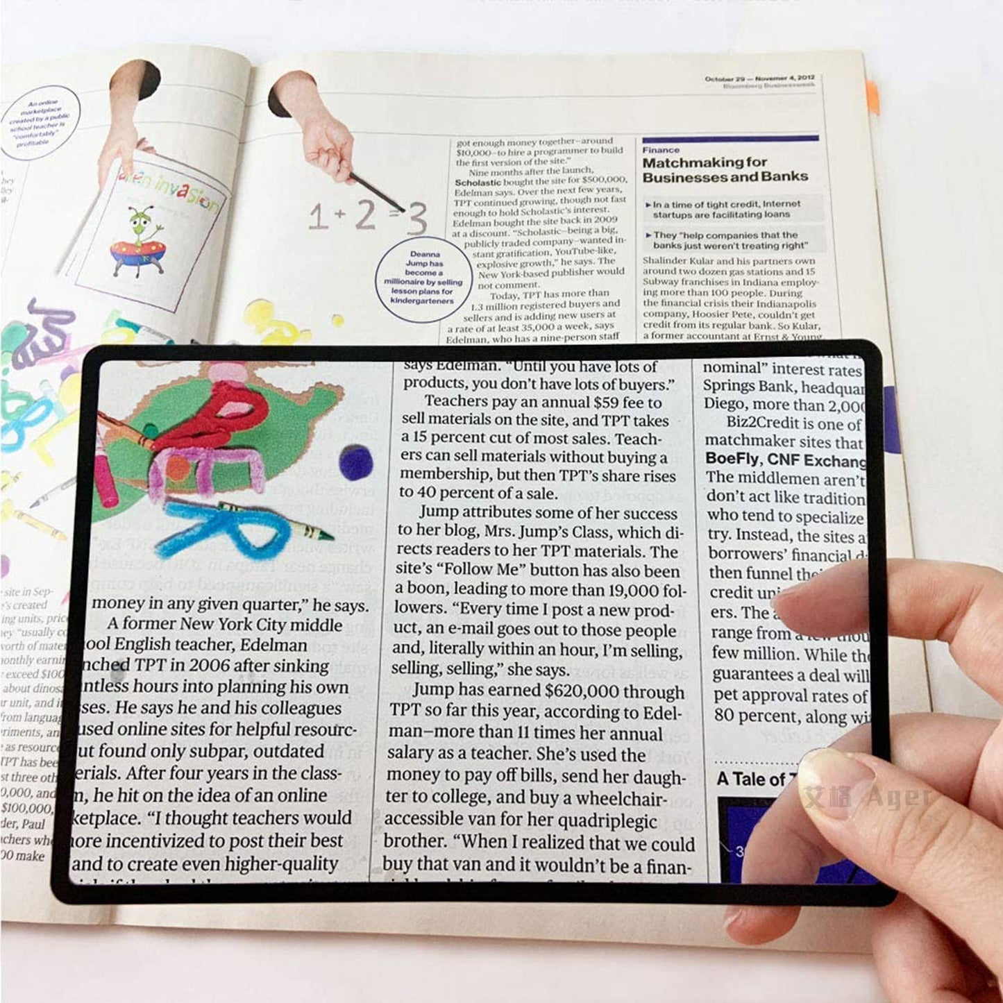 Slim PVC Card Magnifier