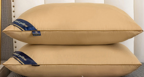 Thickened Velvet Feather Pillow - Machine Washable Core