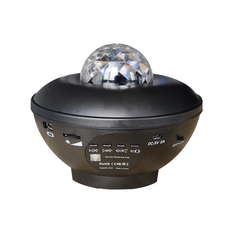 Bluetooth Music Laser Projector Night Light | Multi-Color with Remote