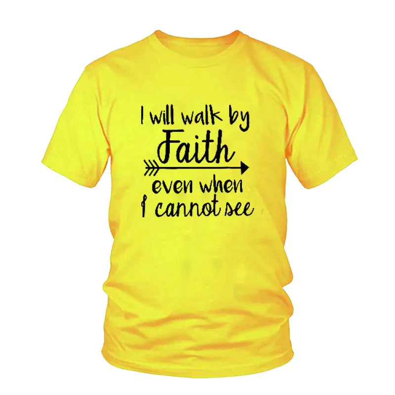 Unisex Will Walk By Faith Graphic T-Shirt