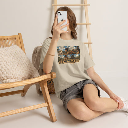 Humbly Comic Interview Panel Tee — Humbly Graphic T-Shirt