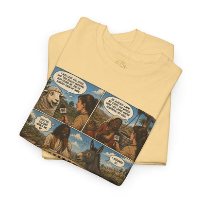 Humbly Comic Interview Panel Tee — Humbly Graphic T-Shirt