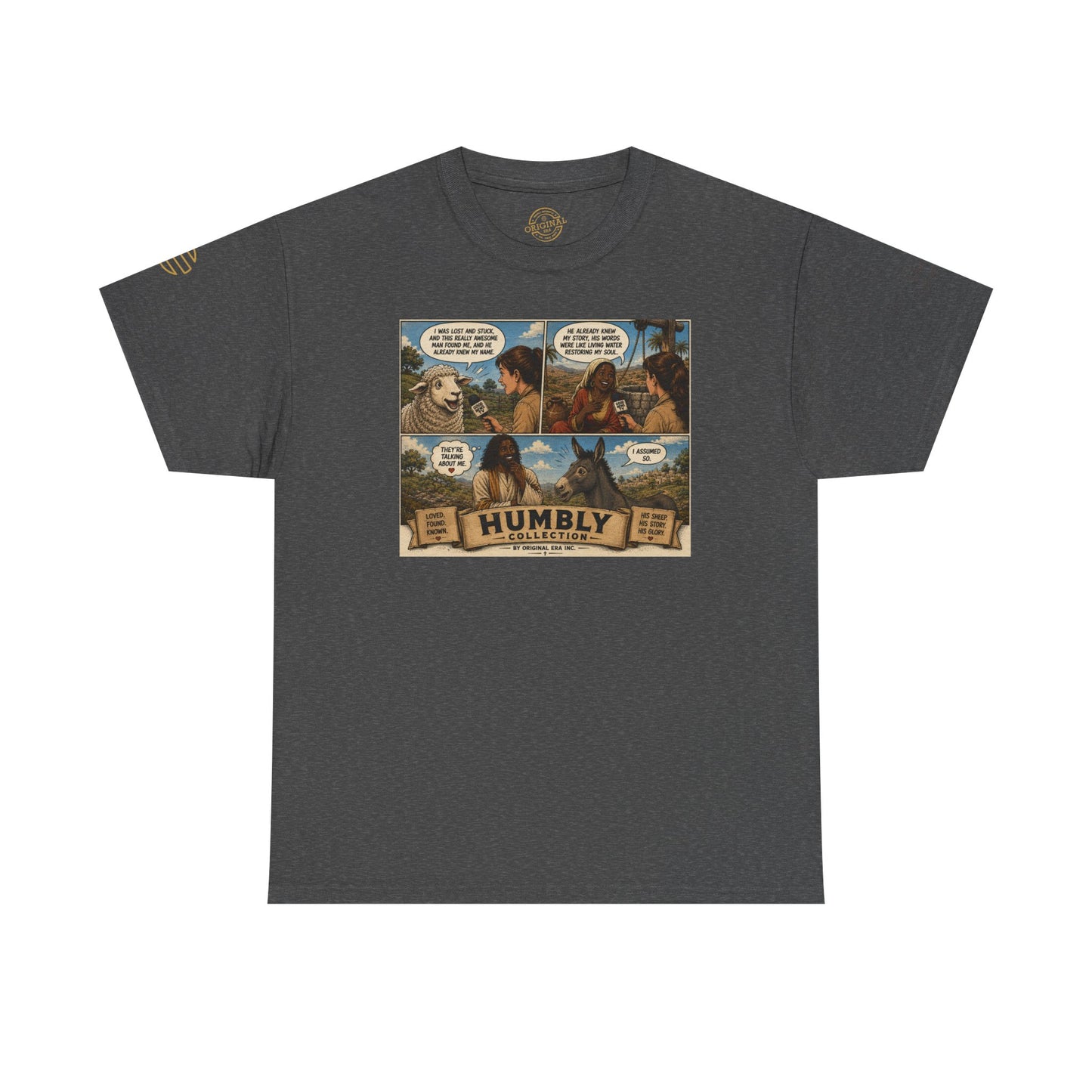 Humbly Comic Interview Panel Tee — Humbly Graphic T-Shirt