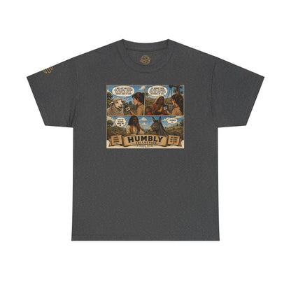 Humbly Comic Interview Panel Tee — Humbly Graphic T-Shirt
