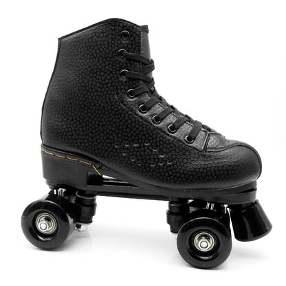 Classic Solic Coloured LED Quad Roller Skates