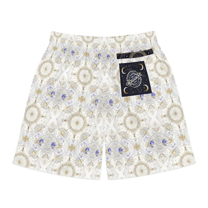 Men's Jogger Shorts — 'Sweet Dreams' Celestial Kaleidoscope