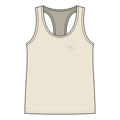 Women's Racerback Tank Top — Delicate Butterfly Floral Yoga Tank