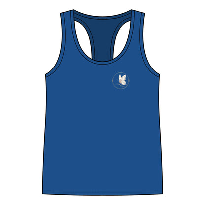 Women's Racerback Tank Top — Delicate Butterfly Floral Yoga Tank