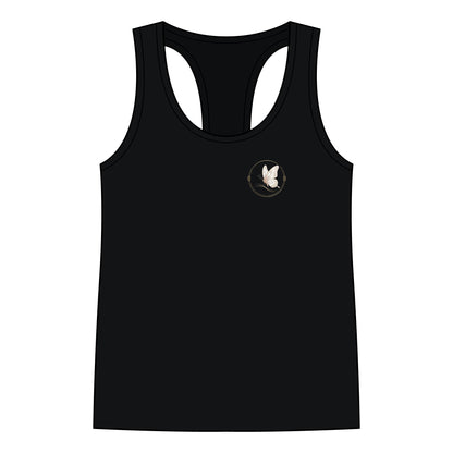 Women's Racerback Tank Top — Delicate Butterfly Floral Yoga Tank