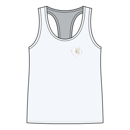 Women's Racerback Tank Top — Delicate Butterfly Floral Yoga Tank
