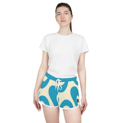 Women's Retro Blue Wave Relaxed Shorts