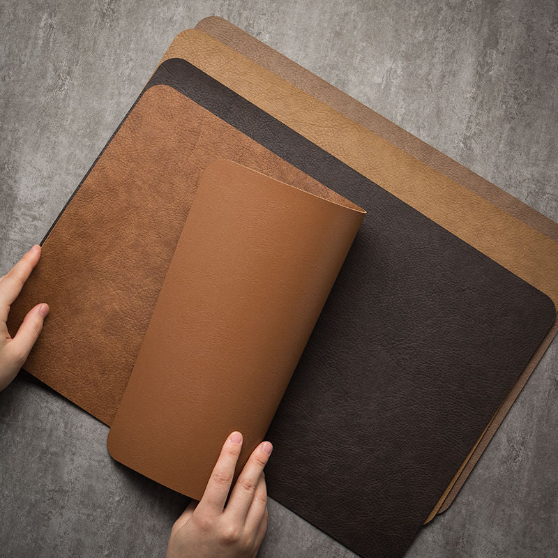Waterproof Leather Table Mats for Dining (Set of 4)