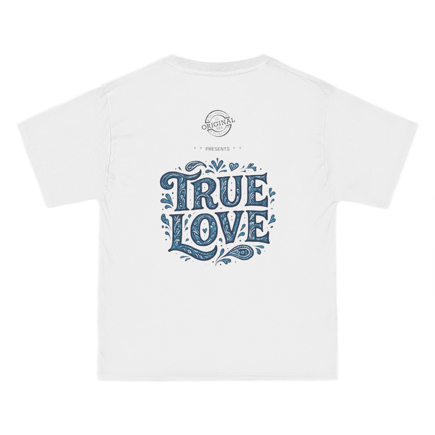 Soulful True Love Portrait T-Shirt — Romantic Couple Graphic Tee