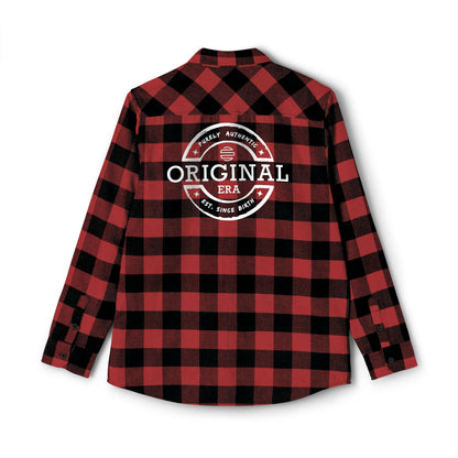 Original Era Plaid Flannel Shirt — Vintage Logo Back