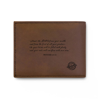 Covered Wagon Silhouette Bi-Fold Wallet