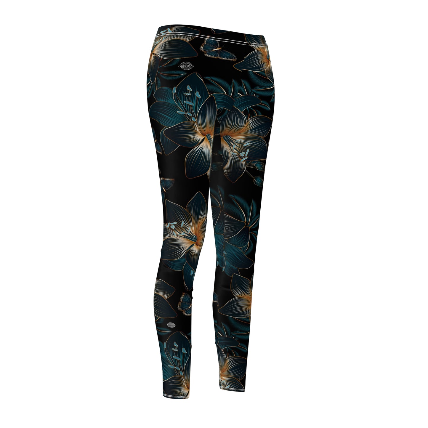 Floral Night Bloom Women's Leggings — All-Over Print