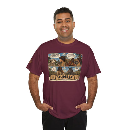 Humbly Comic Interview Panel Tee — Humbly Graphic T-Shirt