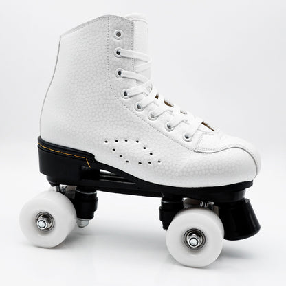 Classic Solic Coloured LED Quad Roller Skates