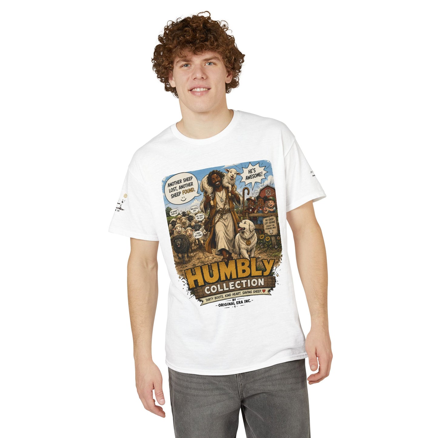 Lost & Found Sheep Graphic T-Shirt — “God Has My Back” Humble Collection