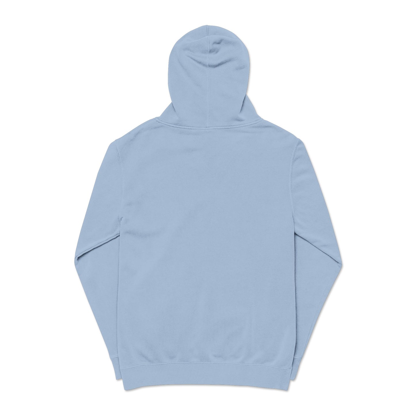 Embroidered Swan Graphic Hoodie — Vintage Pigment-Dyed