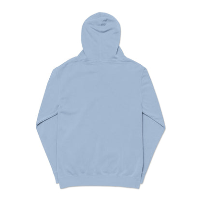 Embroidered Swan Graphic Hoodie — Vintage Pigment-Dyed