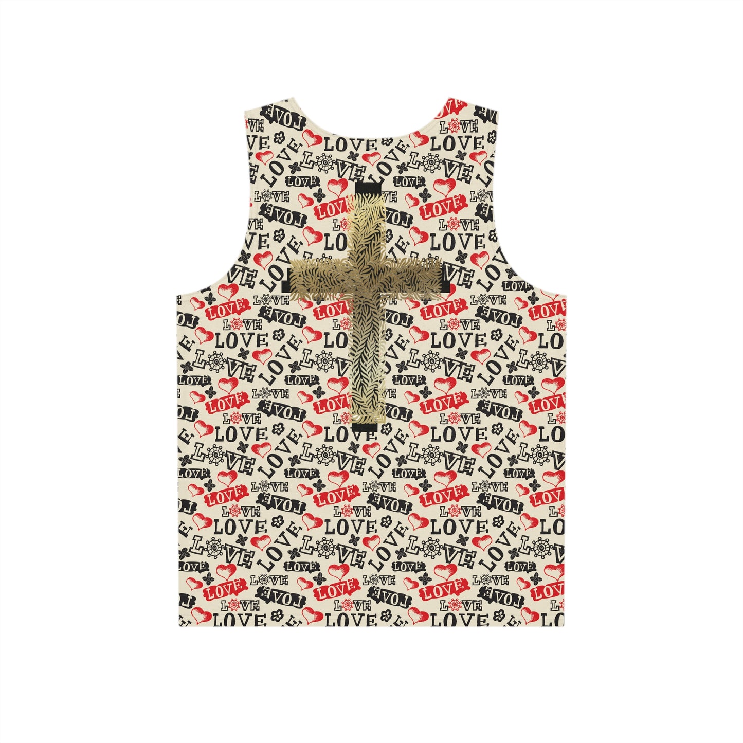 Love Pattern Tank Top — Men’s Tank