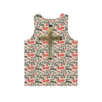 Love Pattern Tank Top — Men’s Tank