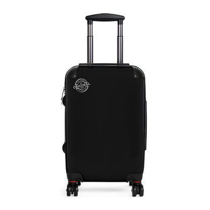 Classic Black Carry-On Suitcase – Lightweight Hardshell Travel Luggage with Spinner Wheels