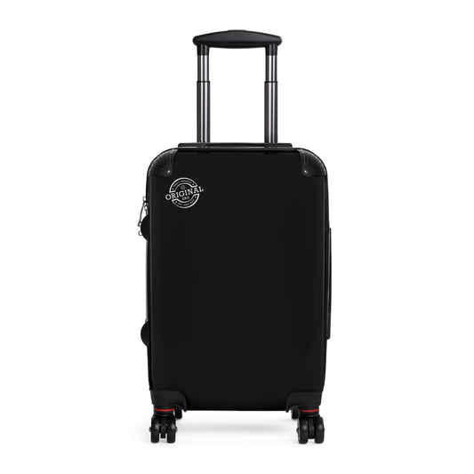 Classic Black Carry-On Suitcase – Lightweight Hardshell Travel Luggage with Spinner Wheels