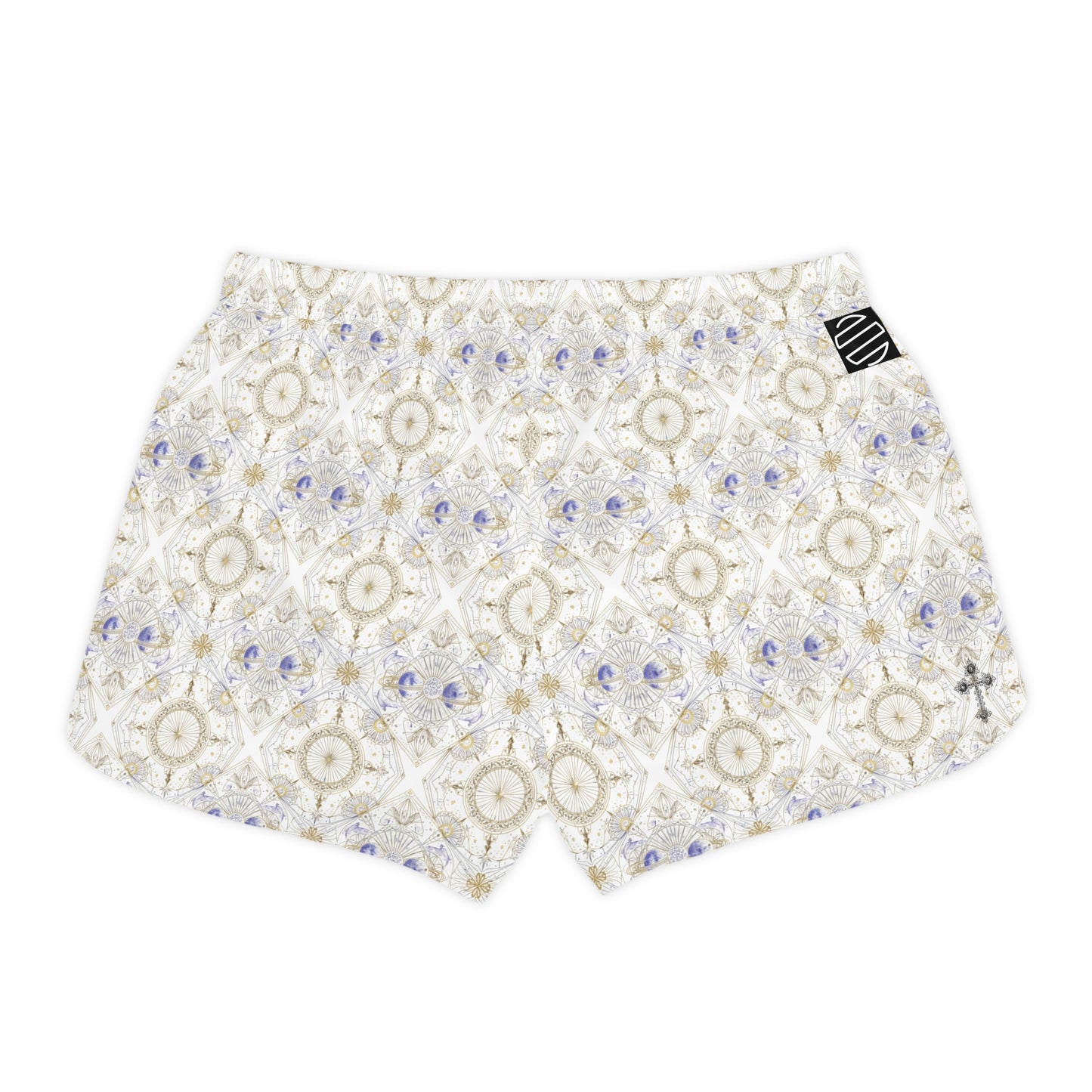 Boho Floral Lace Print Women's Casual Shorts — Lightweight Lounge Shorts