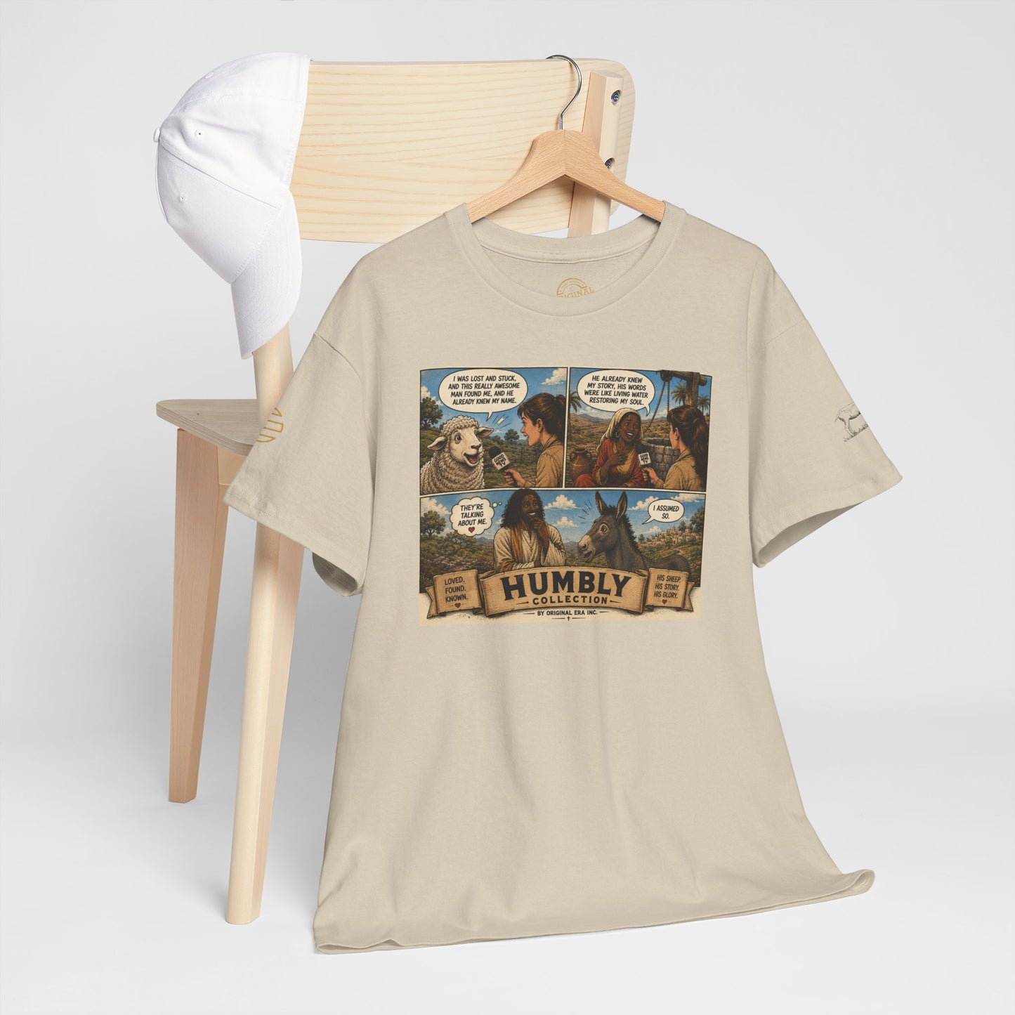 Humbly Comic Interview Panel Tee — Humbly Graphic T-Shirt