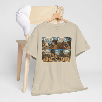 Humbly Comic Interview Panel Tee — Humbly Graphic T-Shirt