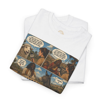 Humbly Comic Interview Panel Tee — Humbly Graphic T-Shirt