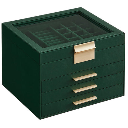 4-Layer Transparent Jewelry Box for Bracelets and Rings
