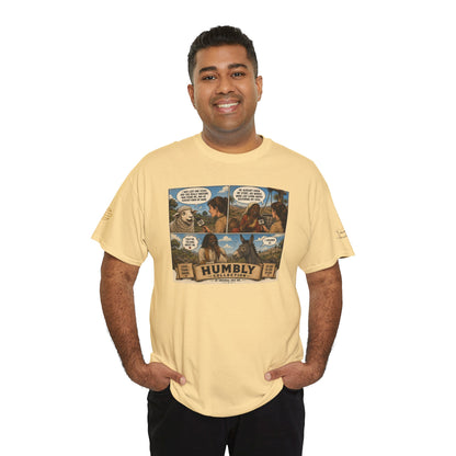 Humbly Comic Interview Panel Tee — Humbly Graphic T-Shirt