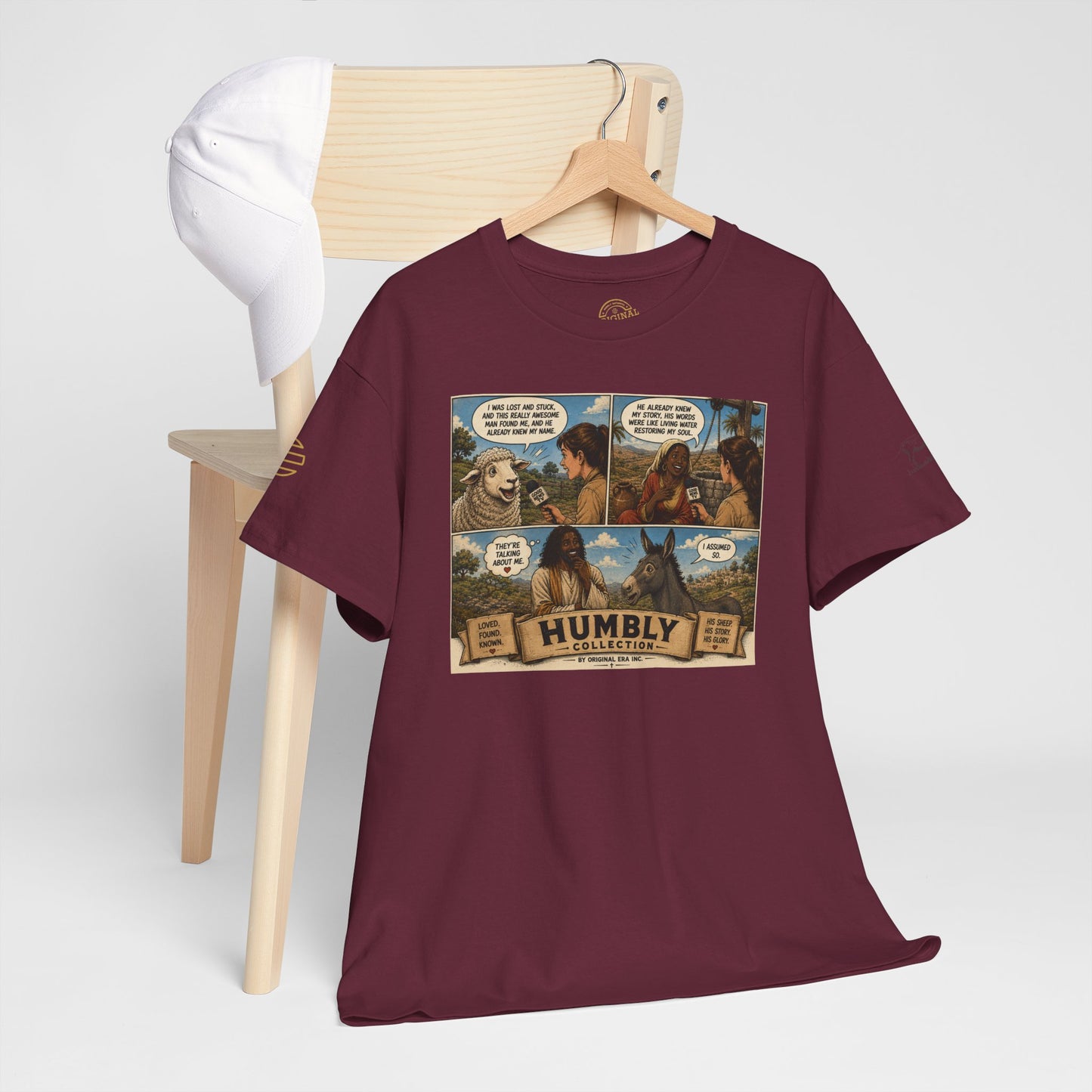 Humbly Comic Interview Panel Tee — Humbly Graphic T-Shirt
