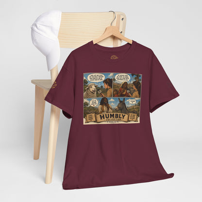 Humbly Comic Interview Panel Tee — Humbly Graphic T-Shirt
