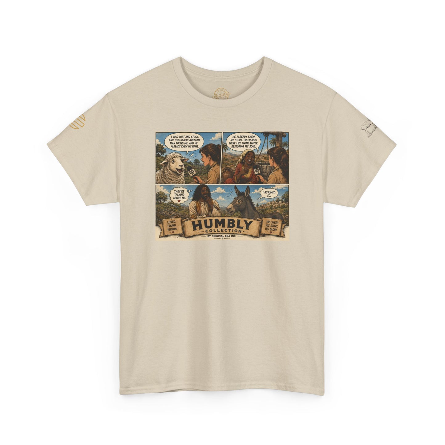 Humbly Comic Interview Panel Tee — Humbly Graphic T-Shirt