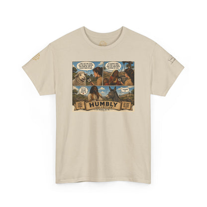 Humbly Comic Interview Panel Tee — Humbly Graphic T-Shirt