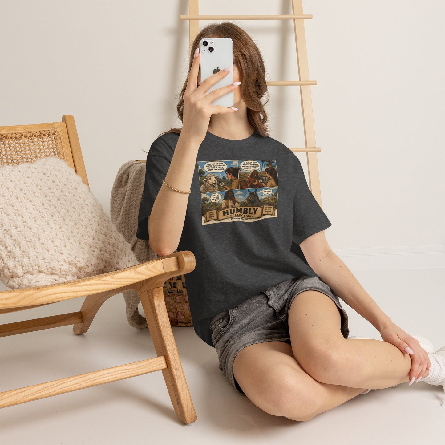 Humbly Comic Interview Panel Tee — Humbly Graphic T-Shirt