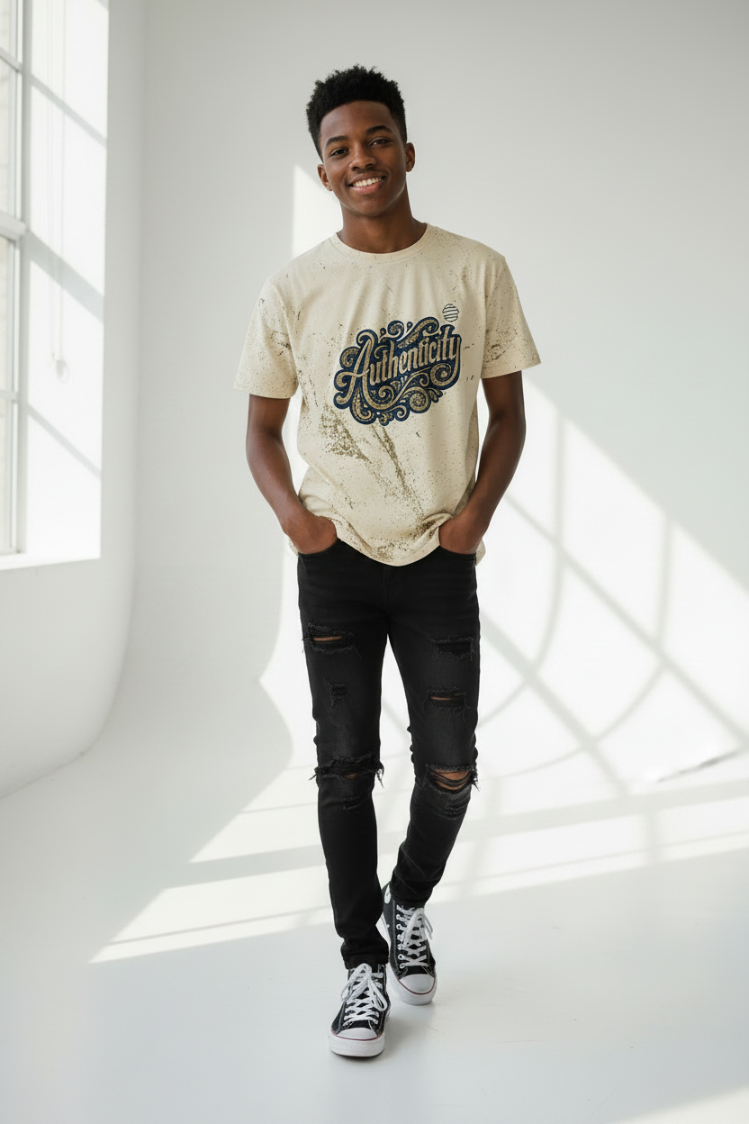 Youth 'Authenticity' Vintage Graphic T-Shirt — Original Era Retro Tee