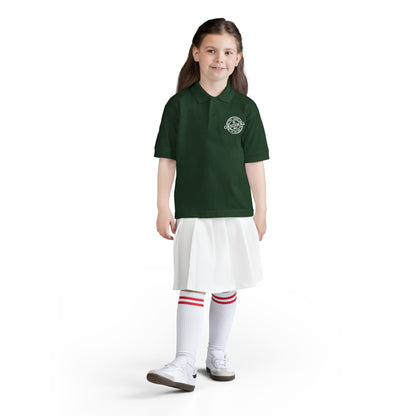 Youth Polo Shirt with 'Original' Vintage Stamp Logo — Kids School Uniform / Casual