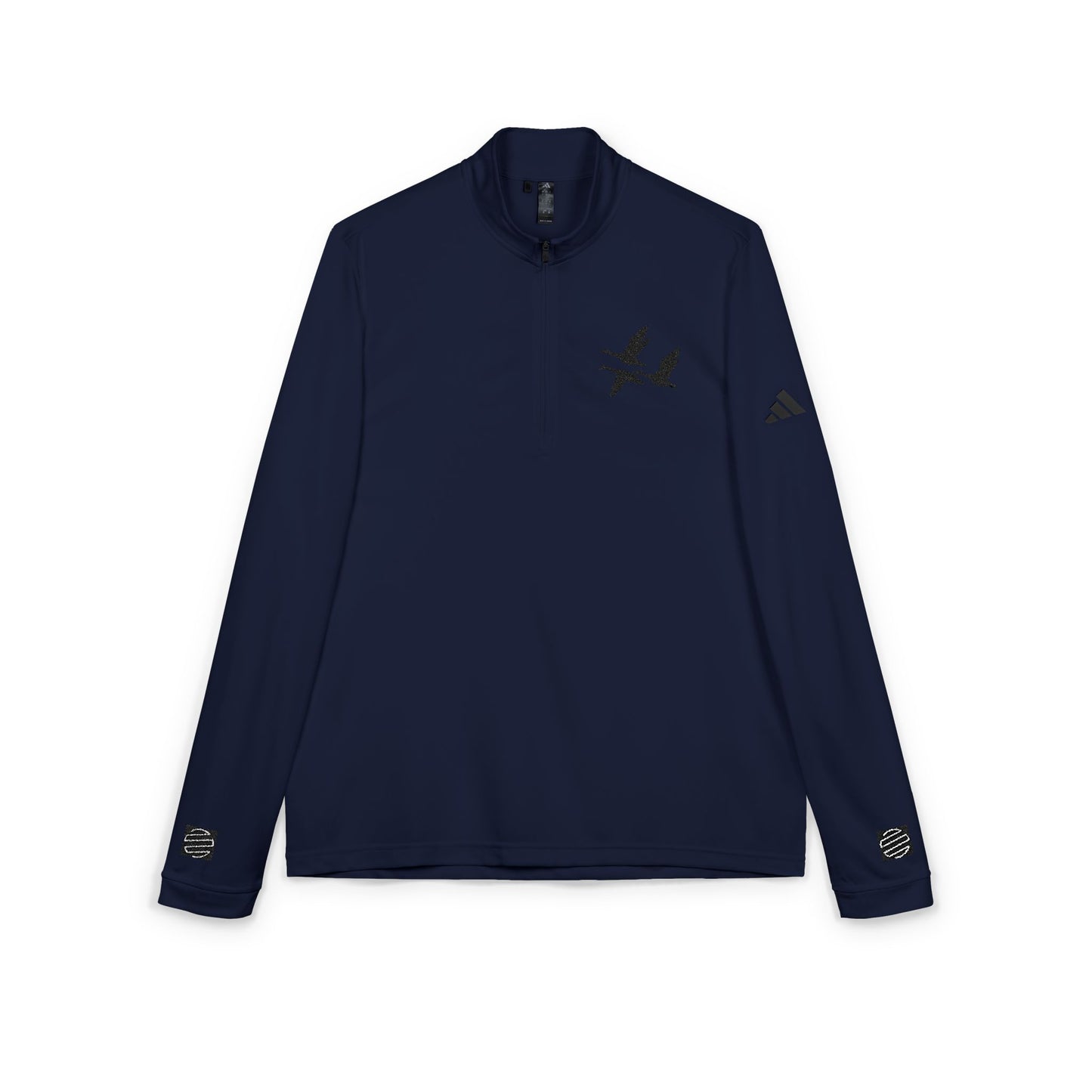 Embroidered Goose Flight Quarter-Zip Pullover