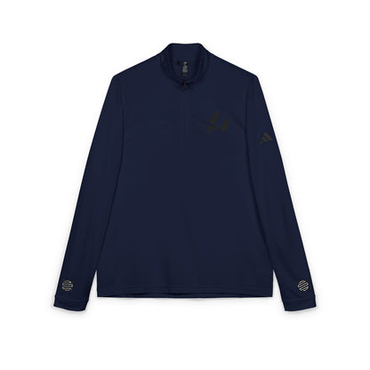 Embroidered Goose Flight Quarter-Zip Pullover