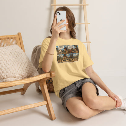 Humbly Comic Interview Panel Tee — Humbly Graphic T-Shirt