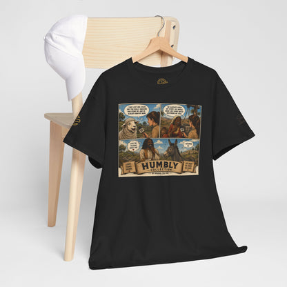 Humbly Comic Interview Panel Tee — Humbly Graphic T-Shirt