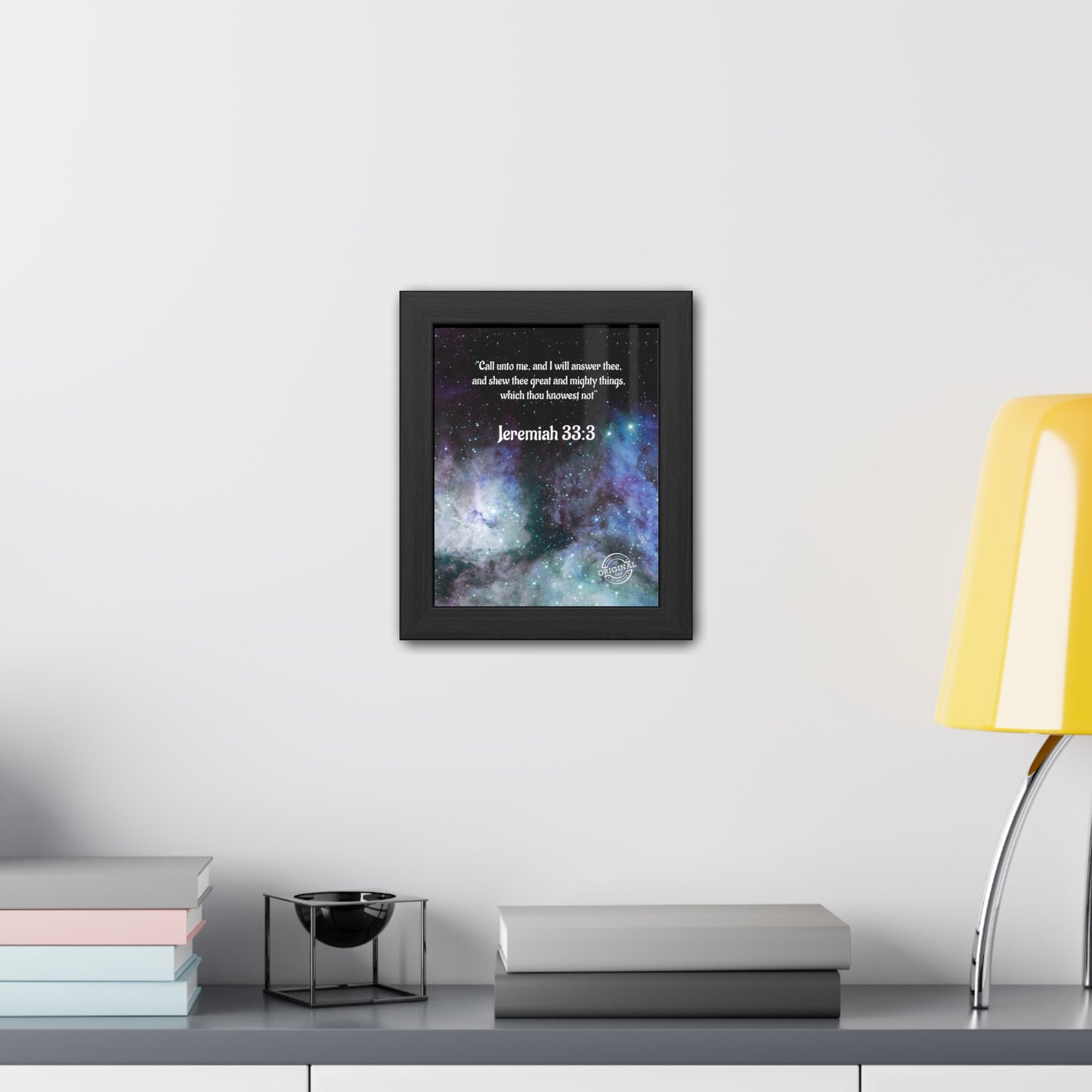 Jeremiah 33:3 Framed Poster — Inspirational Scripture Wall Art
