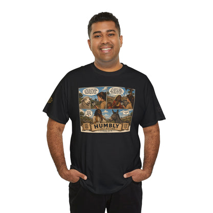 Humbly Comic Interview Panel Tee — Humbly Graphic T-Shirt