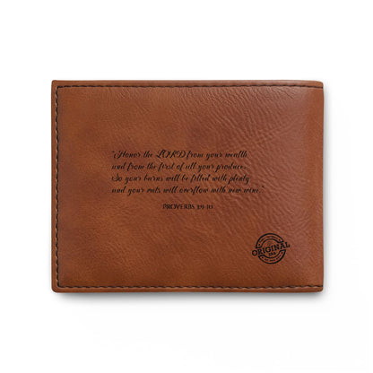 Covered Wagon Silhouette Bi-Fold Wallet