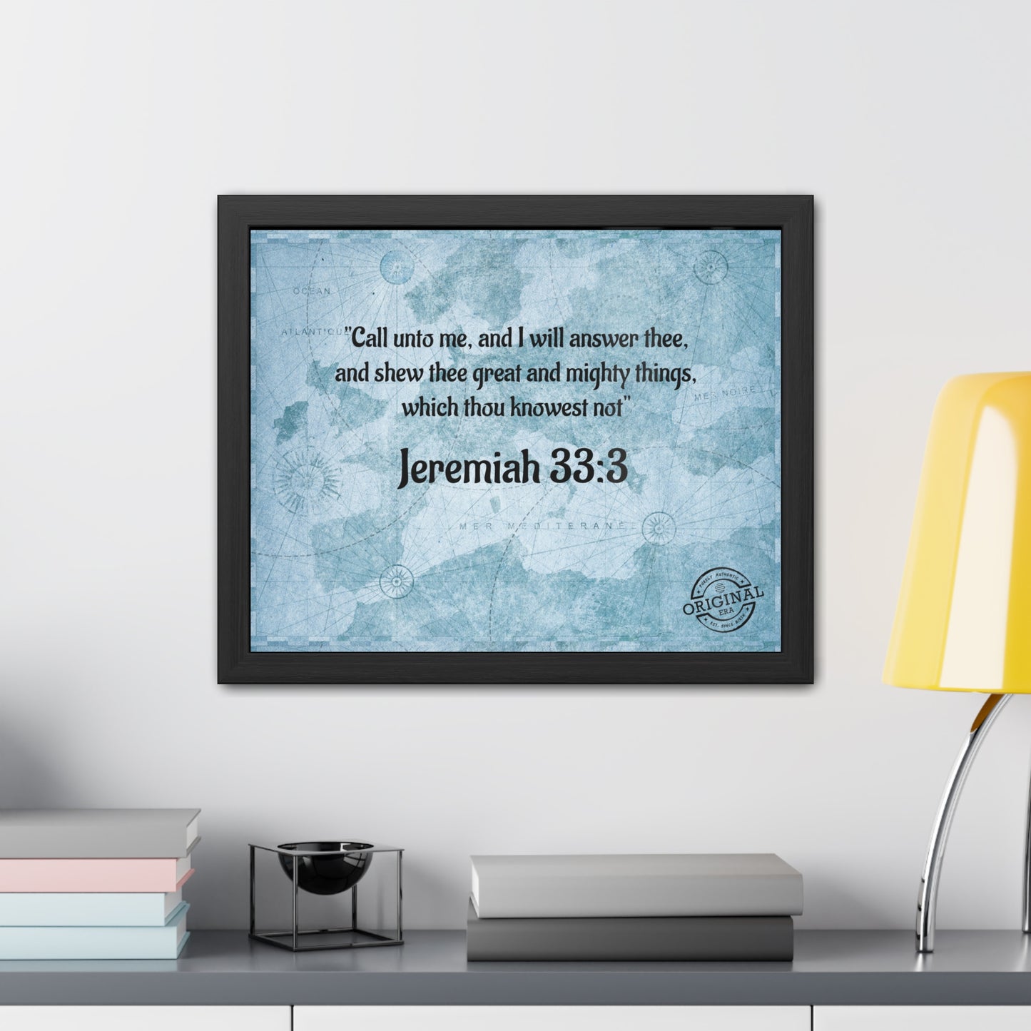 Jeremiah 33:3 Framed Poster — Inspirational Scripture Wall Art